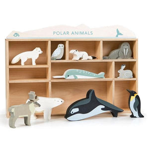 Coffret animaux polaires - 10 Figurines en bois