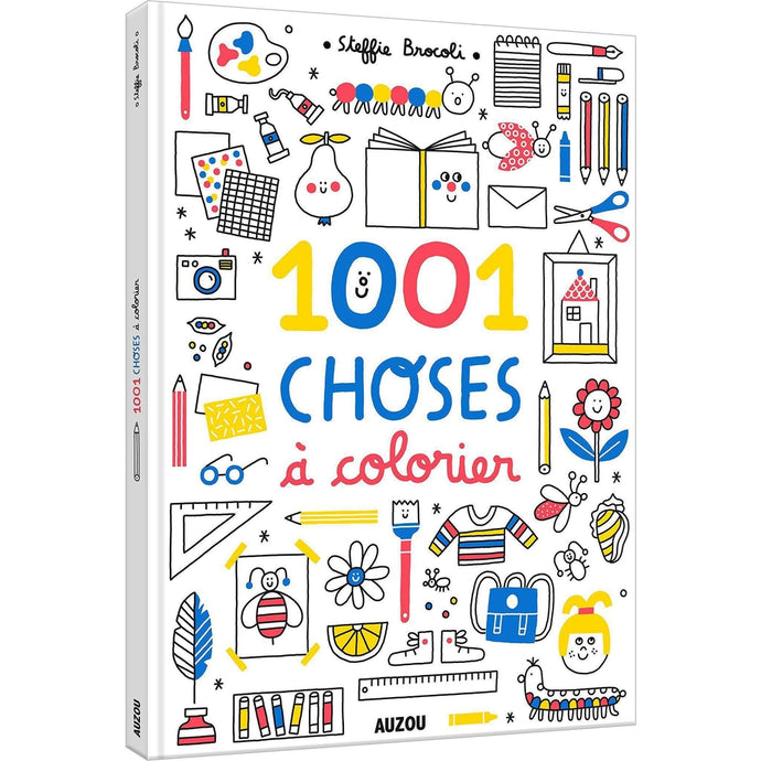 1001 choses à colorier-Auzou-Papeterie pour enfant