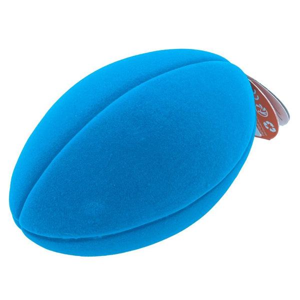 Mini ballon de rugby bleu - Balle sensorielle en mousse pour bébé
