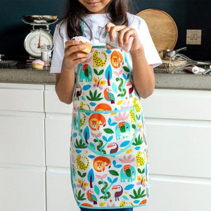 Tablier de cuisine pour enfant en toile cirée Amimaux sauvages - Rex London