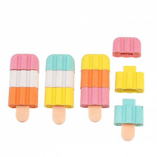Gommes colorées - Mini gommes glaces pour enfant - Rex London
