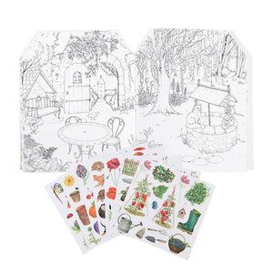 Aperçu Cahier de coloriage et stickers Le jardinier - Moulin Roty
