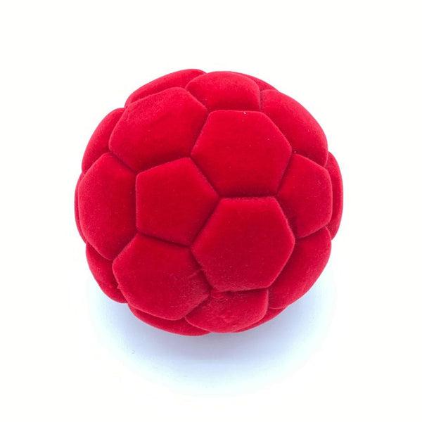 Mini ballon de football rouge - Balle sensorielle en mousse pour bébé - Rubbabu