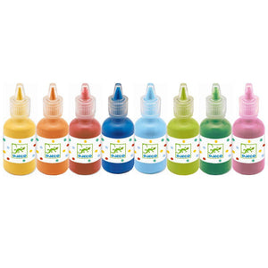 Peinture des petits - 8 bouteilles de gouache-Djeco-Fournitures pour enfant