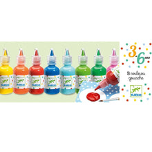 Charger l&#39;image dans la galerie, Peinture des petits - 8 bouteilles de gouache-2-Djeco-Fournitures pour enfant