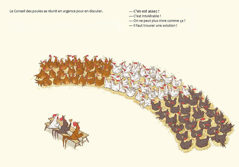 S'unir c'est se mélanger. Une histoire de poules - Un livre pour 4 ans et + Editions Père Fouettard-3