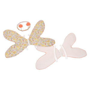 Ensemble du déguisement - - Kit de déguisement papillon avec ailes rigides en liberty et bandeau pour les antennes 3-6 ans - Meri Meri