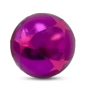 Grand ballon à gonfler en tissu - Etoiles violet diam. 30cm - GRAFFITI