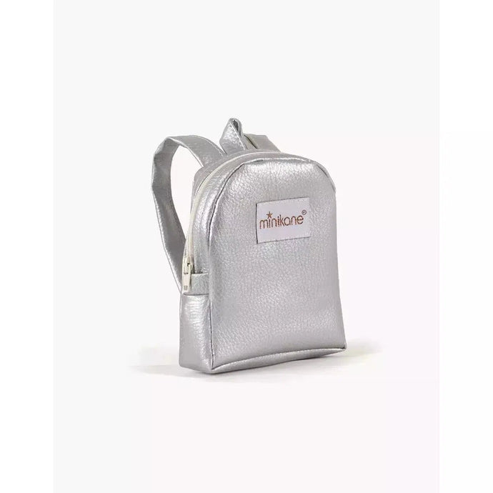 Sac à dos Théo en simili cuir Silver - Accessoire pour poupée et poupon