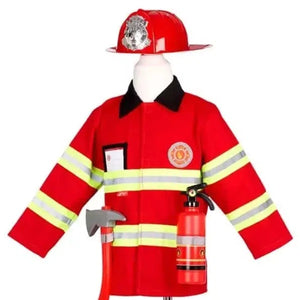 Déguisement de pompier avec accessoires enfant 4-7 ans