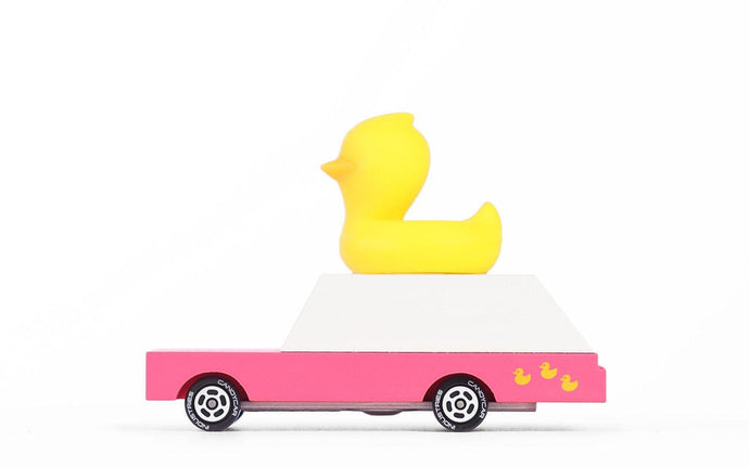 Voiture bouée Canard  - Petite voiture en bois