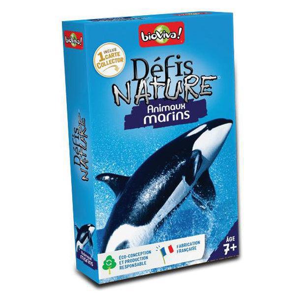 Jeu de carte Défis Nature animaux marins - Bioviva