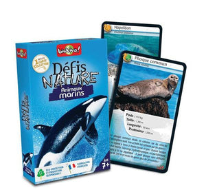 Aperçu jeu de cartes Défis Nature animaux marins - Bioviva