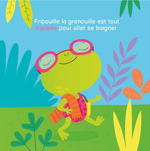 La baignade de Fripouille la grenouille-3-Auzou-Les livres pour les enfants de 2 ans