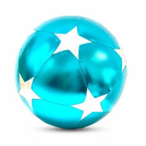 Grand ballon à gonfler en tissu - Etoiles bleu diam. 30cm - Ratatam