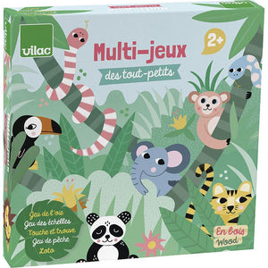 Coffret multi-jeux des tout-petits - Illustré par Michelle Carlslund - Vilac