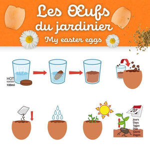 Kit de jardinage - Les œufs du Jardinier - Radis et Capucine