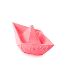 Charger l&#39;image dans la galerie, Bateau origami rose - Jouet de bain-2-Oli &amp; Carol-Nos idées cadeaux pour enfant à chaque âge