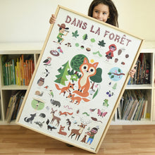 Charger l&#39;image dans la galerie, Poster gommettes - La forêt - Poppik - Activité créative pour les enfants à partir de 3 ans-6