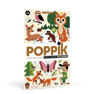 Poster gommettes - La forêt - Poppik - Activité créative pour les enfants à partir de 3 ans