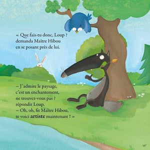 Le loup qui voulait être un artiste-2-Auzou-Orianne Lallemand & Eleonore Thuillier