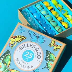Mini boîte de billes Papillons - Billes & Co