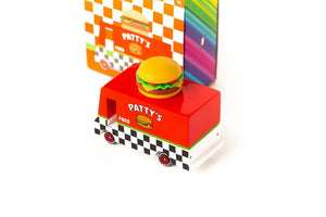 Petite voiture en bois  - Camion Hamburger - Candylab 