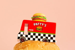 Petite voiture en bois  - Camion Hamburger - Candylab 
