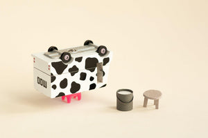 Petite voiture en bois  - Camion à lait - Candylab