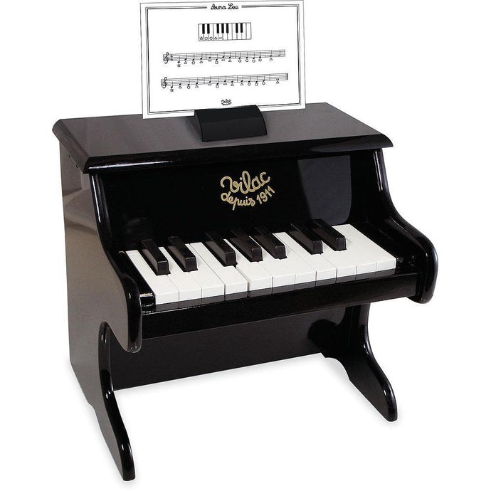 Piano noir 18 touches avec partitions - Vilac