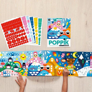 Poster et gommettes - Poster créatif et 520 stickers Les saisons - Poppik
