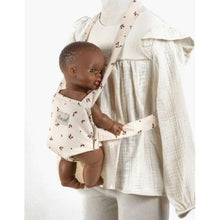 Charger l&#39;image dans la galerie, Porte-bébé en coton pour poupée et poupon - Motif Végétal - Minikane