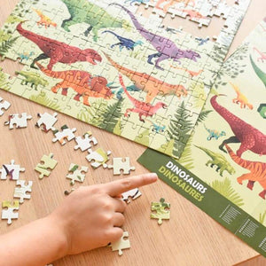 Puzzle et poster - Puzzle Dinosaures 280 pièces pour les enfants dès 6 ans - Poppik
