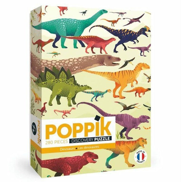 Boîte - Puzzle Dinosaures 280 pièces pour les enfants dès 6 ans - Poppik