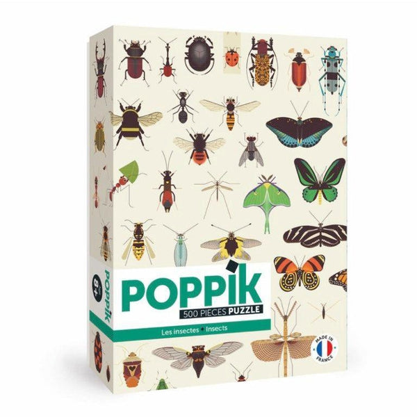 Boîte - Puzzle Insectes 500 pièces pour les enfants dès 7 ans - Poppik