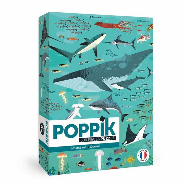 Boîte - Puzzle Océans 500 pièces pour les enfants dès 7 ans - Poppik