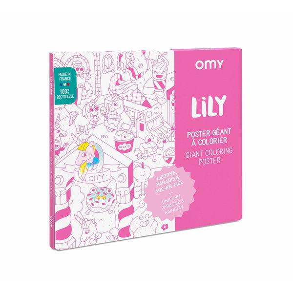 Poster géant à colorier - Lily - OMY