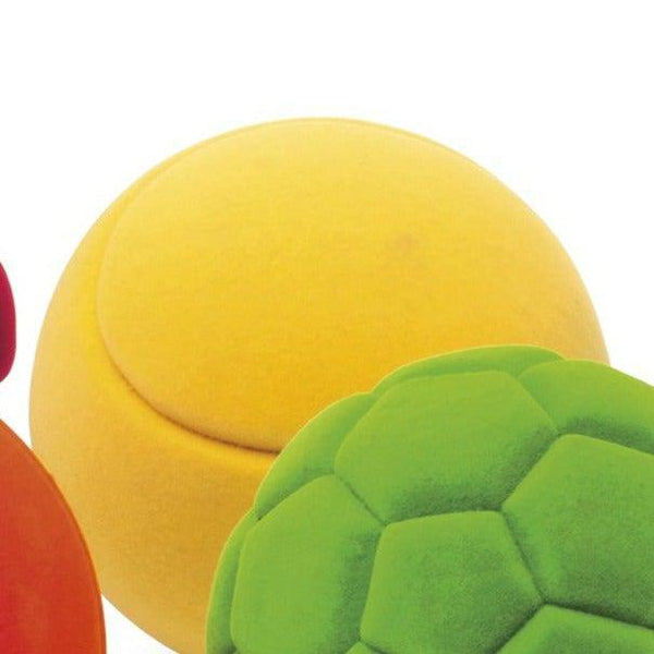 Balle de tennis jaune - Balle sensorielle en mousse pour bébé - GRAFFITI