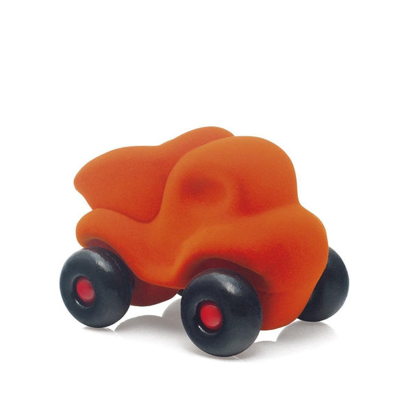 Camion benne orange en mousse pour bébé - Rubbabu