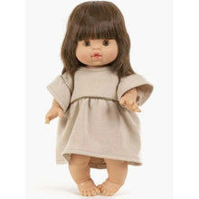 Charger l&#39;image dans la galerie, Robe Daisy en molleton couleur Lin - Vêtement pour poupée et poupon - Minikane