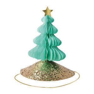Sapin vert- Chapeau de fête de Noël Meri Meri