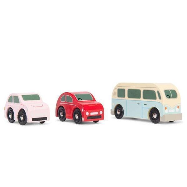 Set de voitures retro - 3 petits véhicules en bois-Le Toy Van-Nos idées cadeaux pour enfant à chaque âge