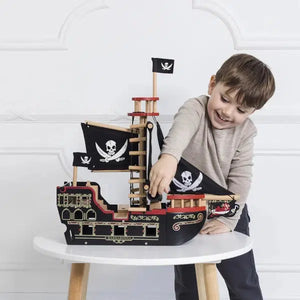 Lifestyle Bateau de pirate Barberousse - Jouet en bois écologique enfant 3 ans et +