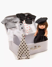 Charger l&#39;image dans la galerie, Ma valise d&#39;antan - Coffret cadeau avec 1 poupée fille Jeanne et ses accessoires - Thème Les P&#39;tits Parisiens