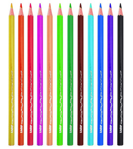 Crayons de couleur qualité supérieure - Boîte de 12-2-Jovi-Fournitures pour enfant