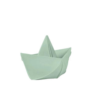 Bateau origami menthe - Jouet de bain-Oli & Carol-Nos idées cadeaux pour enfant à chaque âge
