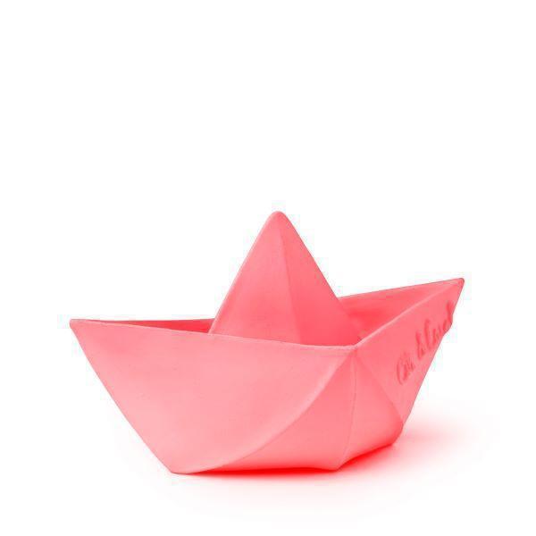 Bateau origami rose - Jouet de bain-Oli & Carol-Nos idées cadeaux pour enfant à chaque âge