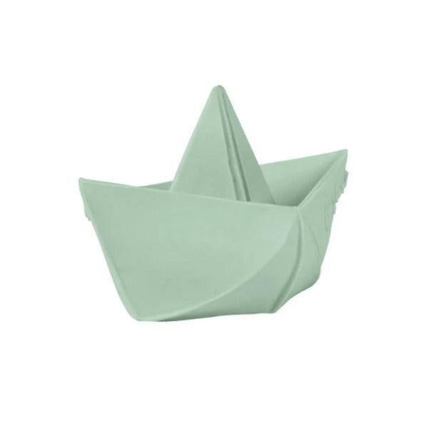 Bateau origami menthe - Jouet de bain oli & carol