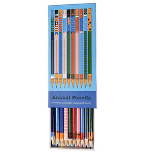 Boite de 10 crayons de couleur - Animaux-4-Rex London-Anniversaire animaux sauvages pour les enfants