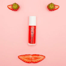 Charger l&#39;image dans la galerie, Brillant à lèvres naturel pour enfant - Rollette Fraise - Nailmatic - avec morceaux de fraises